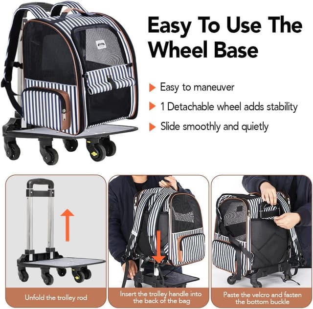 Thumbnail 2 de Lekespring Hunderucksack 2-in-1 mit Trolley