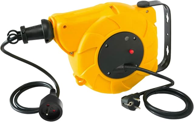 Detalle de Electraline 100236 Enrollacables 10 m automático