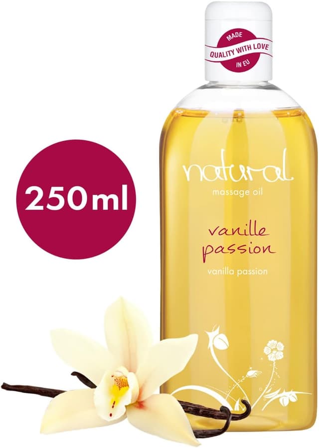 Detalle 2 de Huile de massage Natural Wellness à la vanille – parfum sensuel, 250 ml