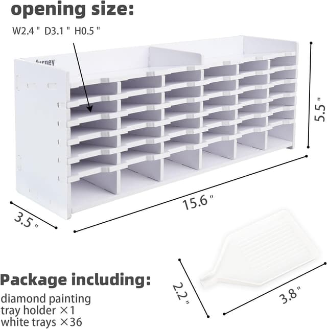 Thumbnail 3 de Plateau Sanfurney peinture diamant 36 emplacements ⚙