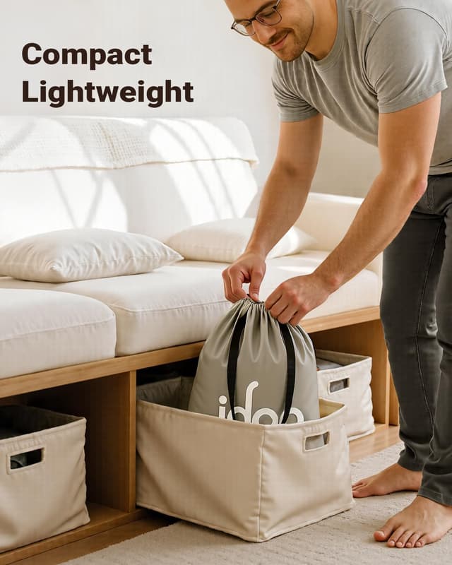 Thumbnail 5 de iDOO Inflatable Air Mattress King Size 203×152×38 cm