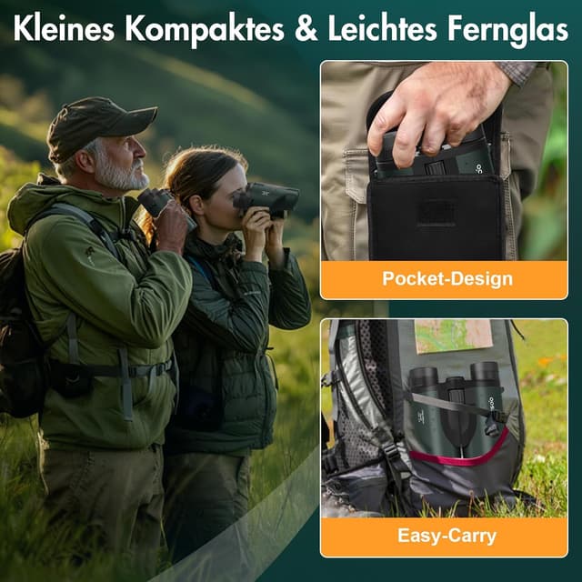 Detalle 1 de Deesoo 25x32 Fernglas Klein 25-fach