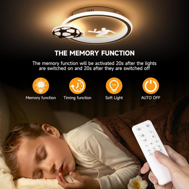 Detalle 2 de EASY EAGLE Lampadario per cameretta bambina EASY EAGLE, plafoniera LED da soffitto dimmerabile 34 cm