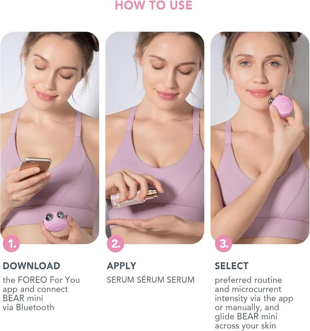 Thumbnail 5 de FOREO BEAR mini Pearl Pink appareil lifting visage