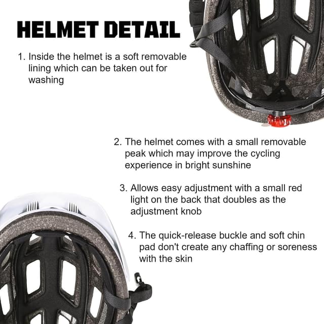 Detalle 1 de Bike Helmet Visor 56-61cm MTB