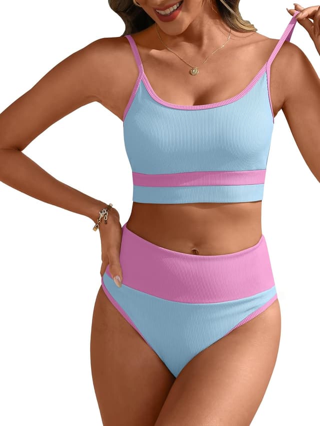 Thumbnail 6 de ANRABESS Women High-Waisted Bikini 2-piece