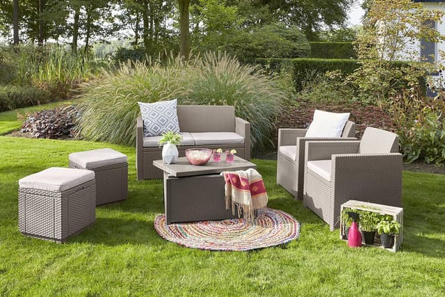 Detalle 2 de Allibert by Keter Cube Hocker 42x42x39 cm