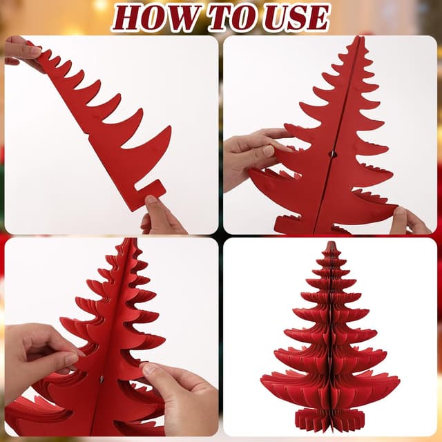 Detalle 2 de Weihnachtsbaum Deko Set 3D 3 Stück