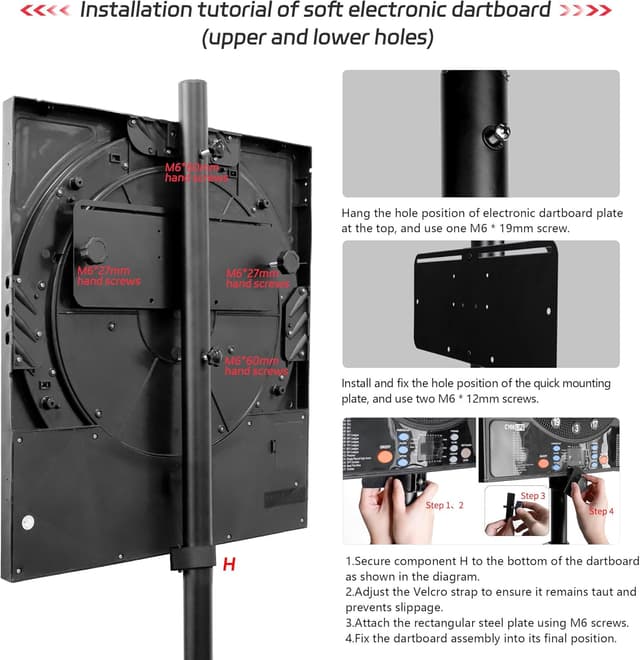 Thumbnail 6 de CyeeLife Dartboard Stand Portable Tripod 199 cm