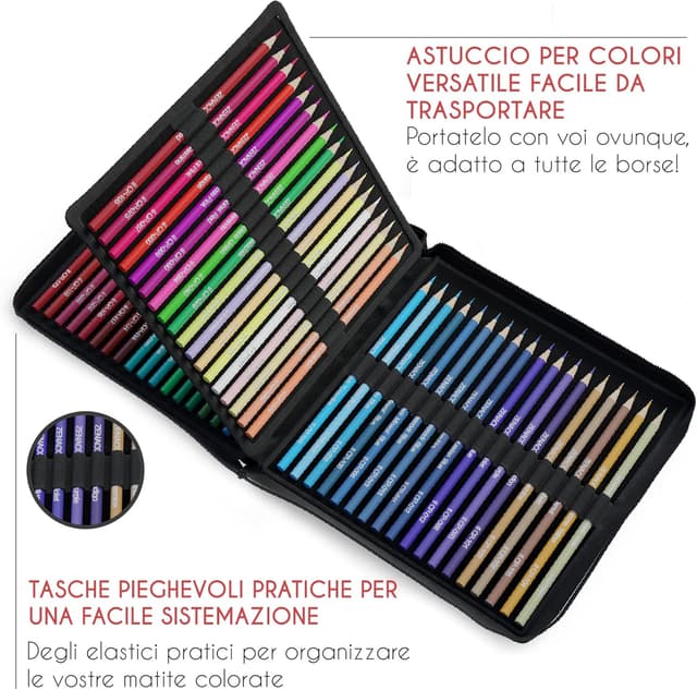 Thumbnail 4 de Zenacolor 72 Matite Colorate Professionali 🎨