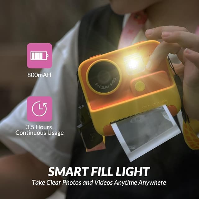 Thumbnail 4 de Kinderkamera Sofortbildkamera 1080P 2,0" Bildschirm