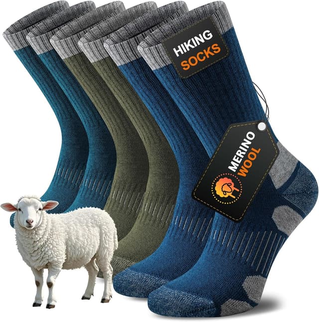 Detalle de Niorasen Merino Wool Hiking Socks 3 Pairs