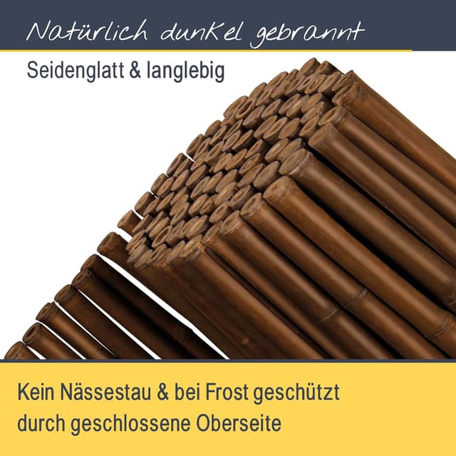 Thumbnail 2 de Sol Royal Bambus Sichtschutzzaun 180x250cm Dunkelbraun