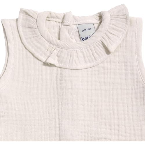 Detalle de BABIDU Body bebé sin mangas algodón 100%