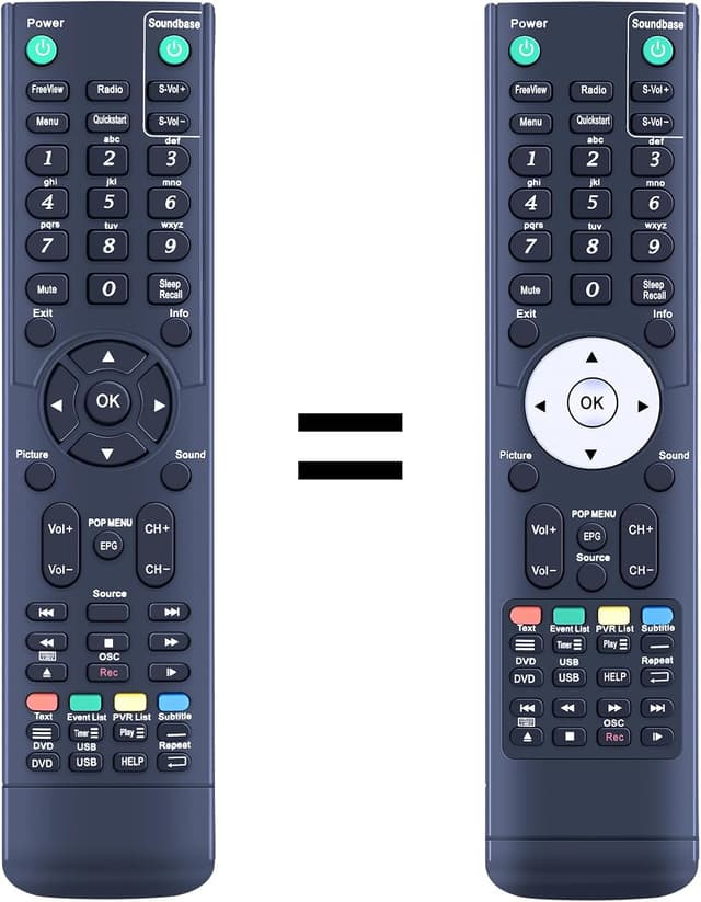 Thumbnail 6 de TCNOUMT RCC004 replacement remote for TCL Cello Neon TVs and DVD models