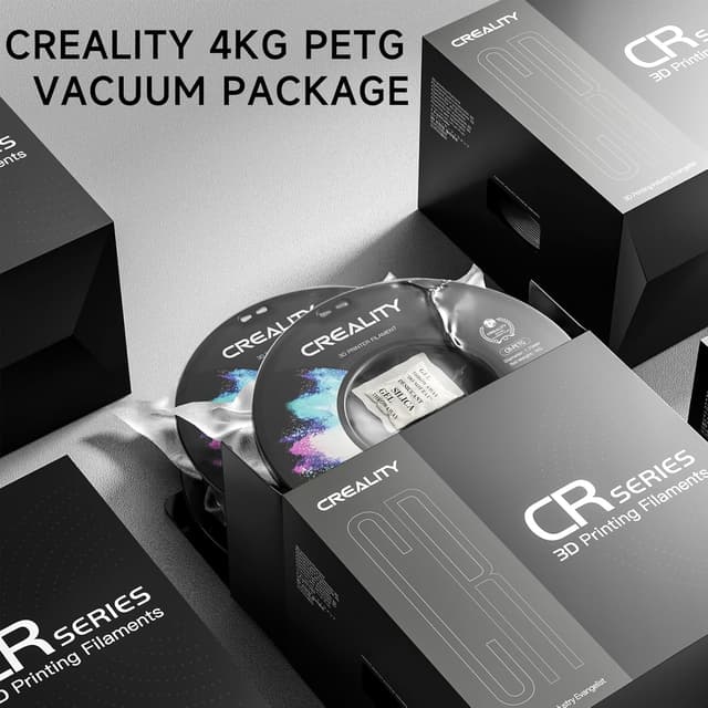 Detalle de Creality PETG Filament 1.75mm (4kg total) – White, high-precision, low-odour PETG for FDM printing