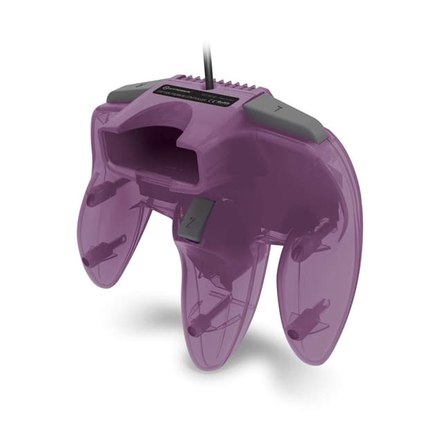 Detalle 2 de Hyperkin Captain Premium Wired Controller for Nintendo 64 (Amethyst Purple) — Ergonomic 10 ft Cable