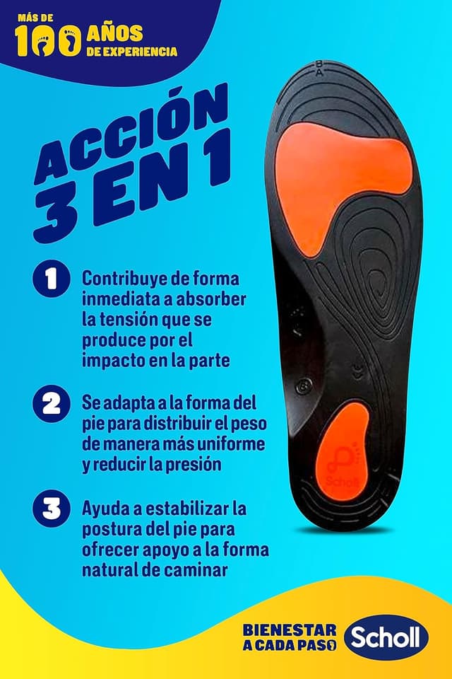Thumbnail 4 de Scholl In-Balance Plantillas Biomecánicas, Alivio Lumbar, Pack 2 👣