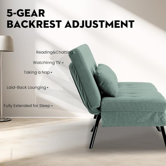 Thumbnail 2 de COMHOMA Sofá Cama Verde 3 plazas