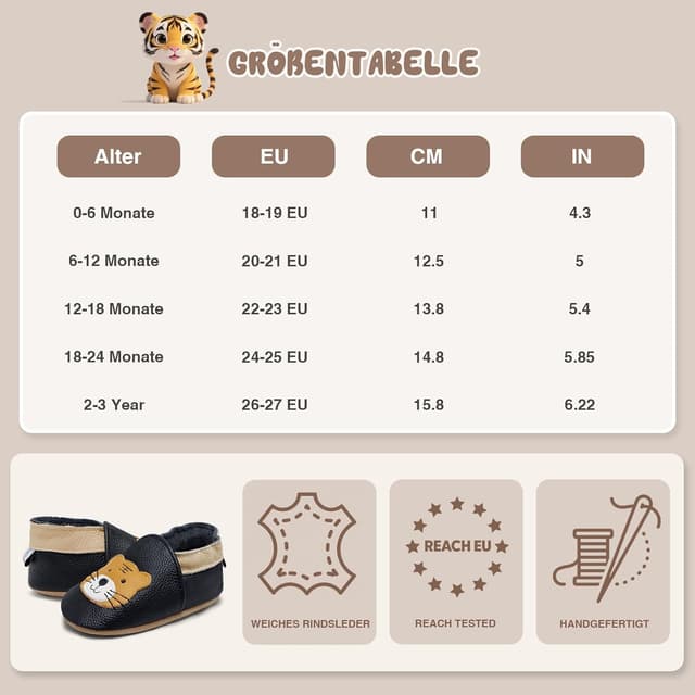 Thumbnail 6 de IceUnicorn Chausson bébé en cuir souple