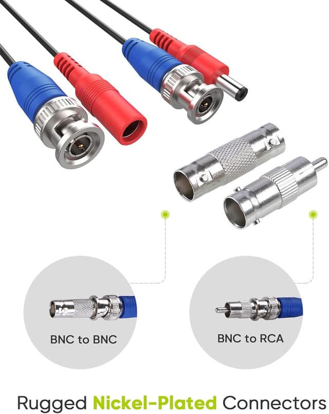 Thumbnail 6 de SANNCE 30M BNC video and power cable pack 🎥