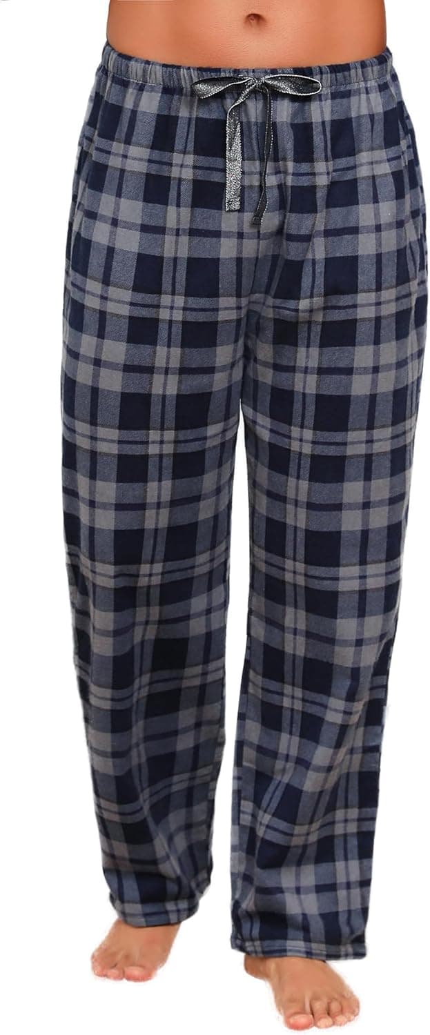 Thumbnail 6 de ENJOYNIGHT men’s flannel cotton plaid pyjama bottoms with drawstring