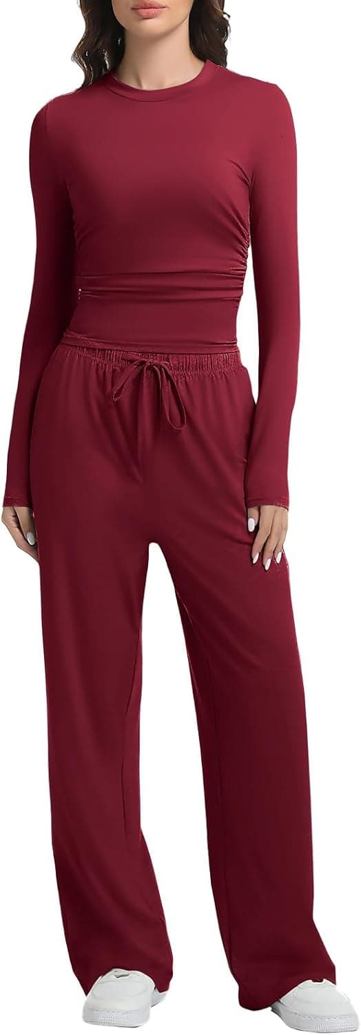 Detalle de 2 Piece Loungewear Wide Leg Set