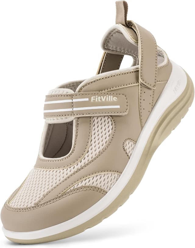 Detalle de FitVille sandali donna per piedi larghi comodi