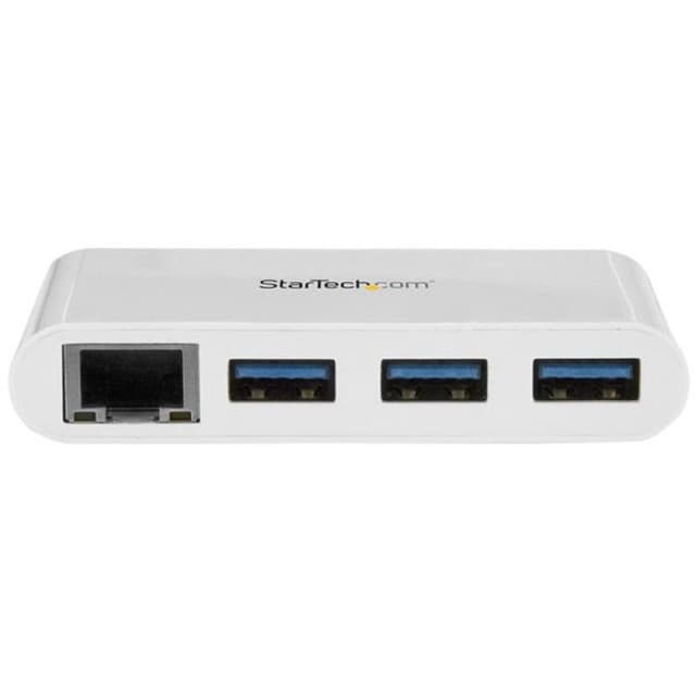 Detalle 2 de StarTech Concentrador USB 3.0 3 puertos y RJ45 1️⃣