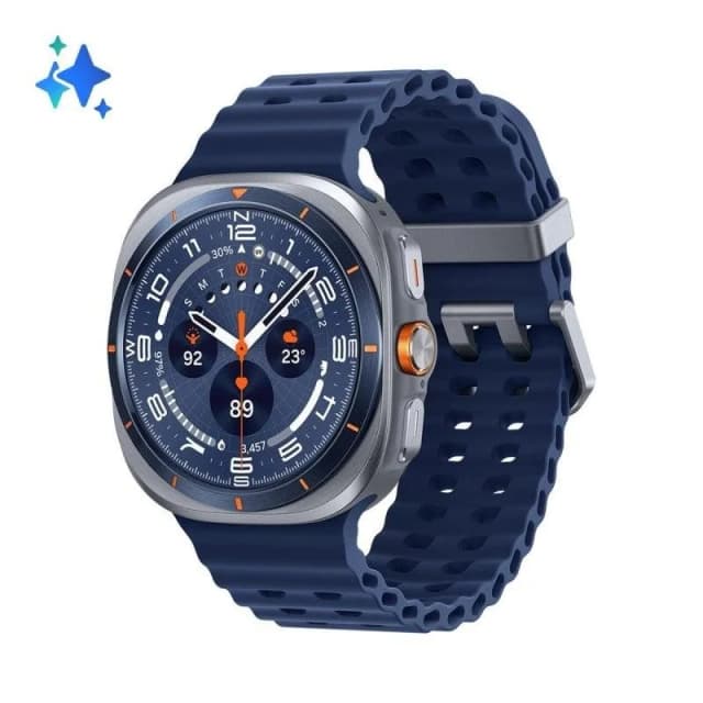 Detalle de Samsung Galaxy Watch Ultra 4G GPS Blue Titanio (64GB) con IA avanzada