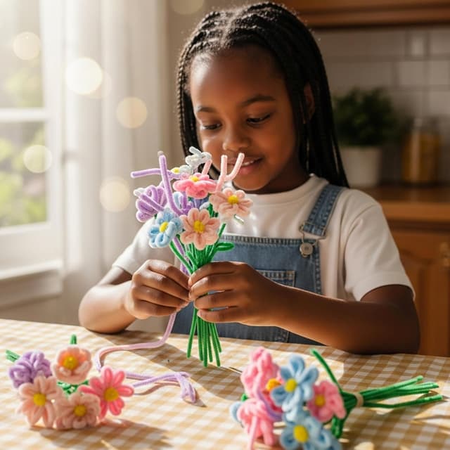 Thumbnail 6 de Caydo 500-Piece Macaroon Pipe Cleaners (Soft Chenille Stems) for Easter Crafts & DIY Flowers