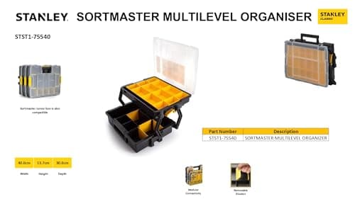 Thumbnail 1 de STANLEY SortMaster STST1-75540: Organizador Multinivel para Herramientas 🛠