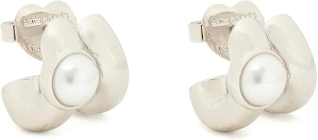 Detalle 2 de Kate Spade New York Aros dobles KEEP SPARKLING redondos plateado