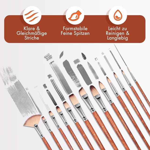 Thumbnail 4 de Pinselset Acrylfarben 26-teilig für Acryl