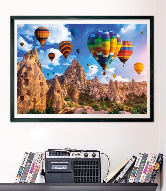 Detalle 2 de Puzzle adulte 1000 pièces « Balloons in Cappadocia » – 70 x 50 cm