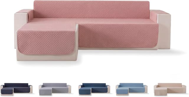 Thumbnail 6 de Housse de canapé matelassée à losanges Todocama pour canapé 3 places – gris foncé, respirante et facile d’entretien