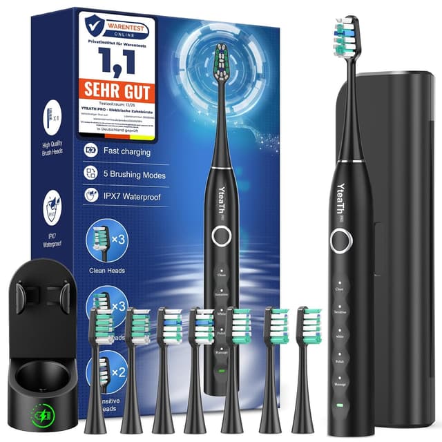 Detalle de Elektrische Zahnbürste 120 Tage Akkulaufzeit