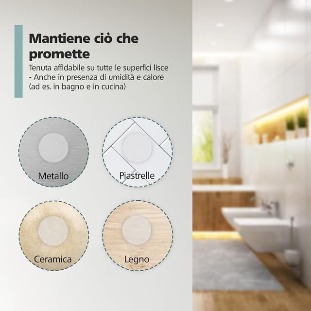 Detalle de Virea set di paracolpi autoadesivi trasparenti per porte e superfici in gomma, 21 x 6 mm (12 pezzi)