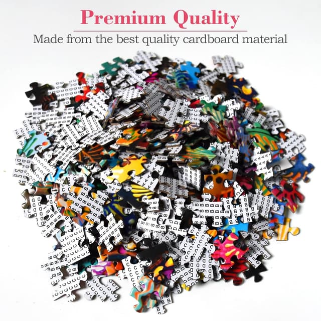 Detalle de HUADADA 1000-Piece Jigsaw Puzzle for Adults (Spring Easter Egg Theme), 70cm x 50cm