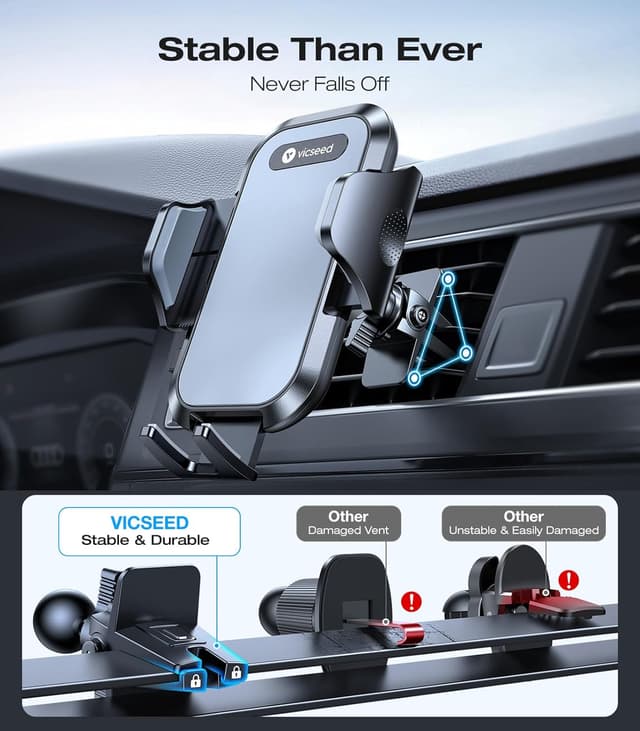 Thumbnail 6 de Rally Racing-Grade 3‑in‑1 Car Phone Holder 88 lb