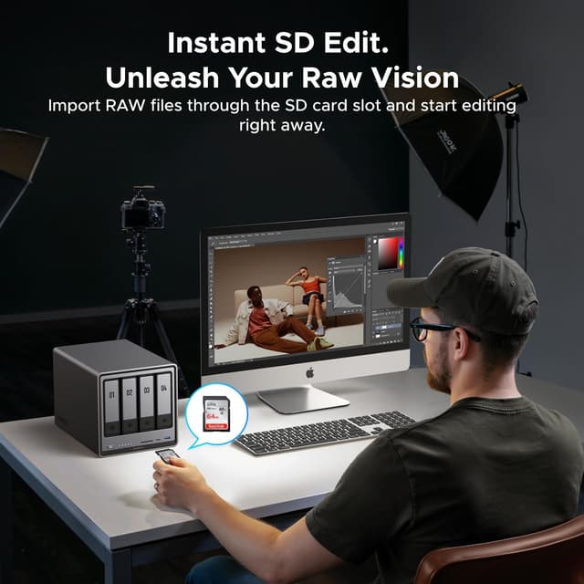 Detalle de UGREEN NAS DXP4800 Pro 4-Bay NAS