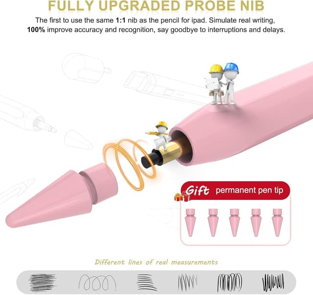 Thumbnail 6 de Pencil 1. Generation für iPad (2018–2025) mit USB‑C Schnellladung & magnetischer Absaugung – passend für iPad 11/12,9