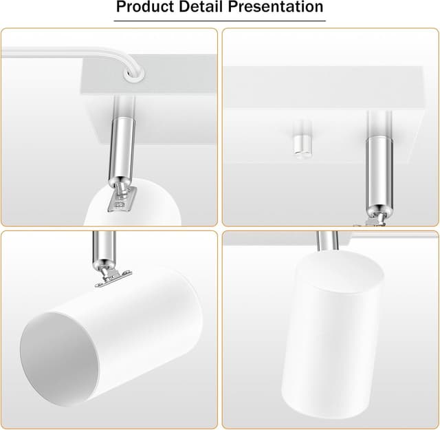 Thumbnail 4 de AUQUEE 4 Light Track Lighting Kit 15 ft cord