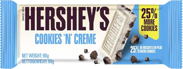 Thumbnail 2 de Hershey Reese's Cookies 'n' Creme White Chocolate Bar 90 g