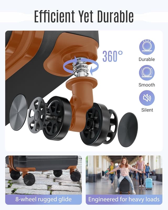 Thumbnail 3 de LIGHT FLIGHT 3-Piece Luggage Set 20/24/28 in.