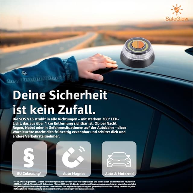Thumbnail 3 de Safeglow Warnleuchte V16 Notlicht 2026 Notlicht