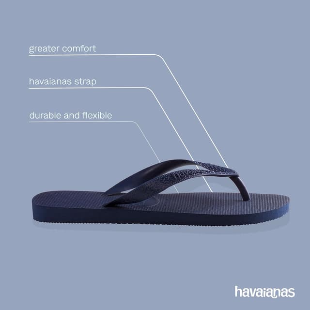 Detalle de Havaianas Top Tiras women’s flip-flops with non-slip sole – comfortable, lightweight everyday sandals