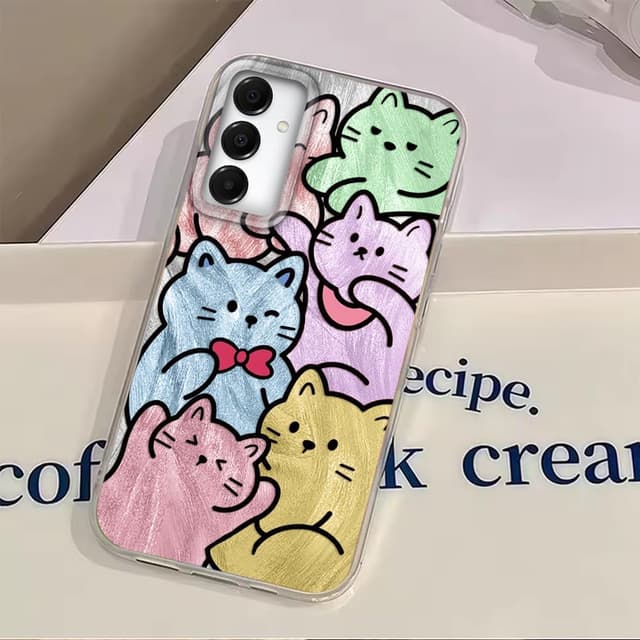 Thumbnail 6 de Tedyhulle Hülle für Samsung Galaxy A14 4G/5G – dünner TPU-Bumper mit süßem Katzen-Design
