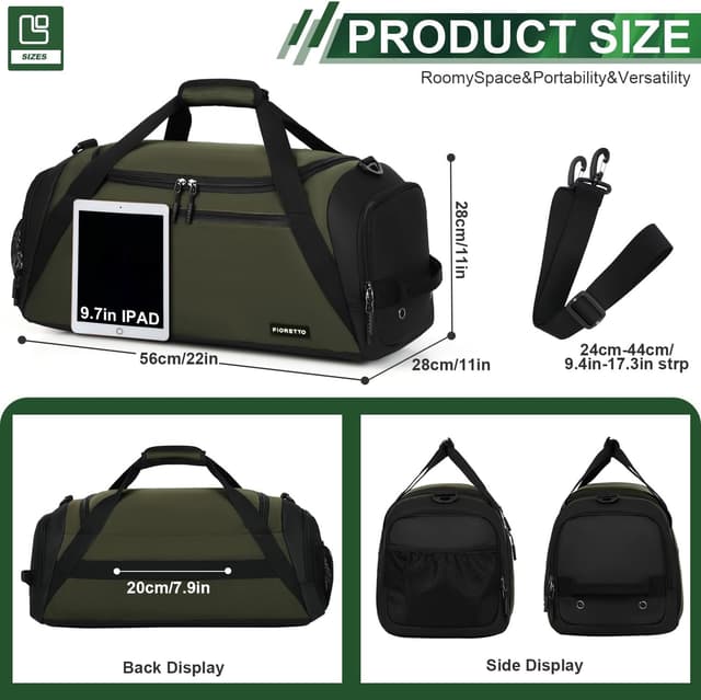 Detalle 2 de Mens gym bag with wet pocket