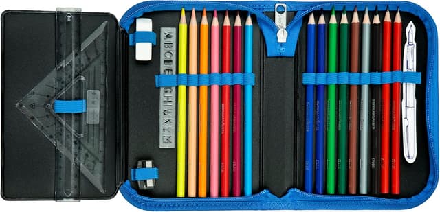 Detalle de Scooli astuccio per la scuola Super Mario con penne, colori e accessori (da 6 anni)